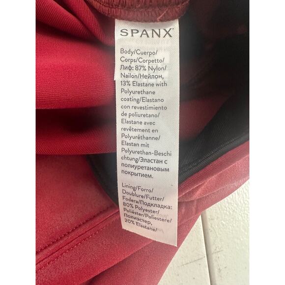 Spanx Faux Leather Ready To Wow Leggings Women Size M Mid Rise Slimming Pull On - Picture 7 of 14